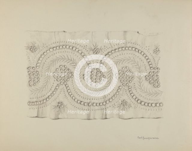 English Embroidery, 1935/1942. Creator: Carl Buergerniss.