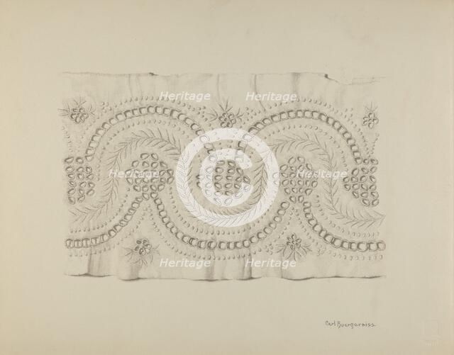 English Embroidery, 1935/1942. Creator: Carl Buergerniss.