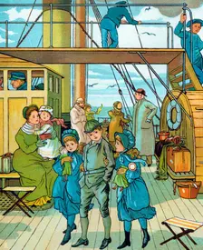 English family travelling to France, 1886