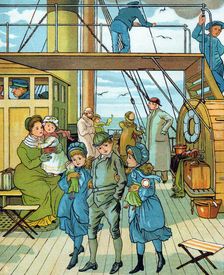 English family travelling to France, 1886