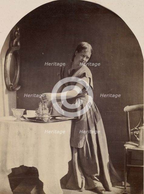 English Fashion at Breakfast, ca. 1860. Creator: Oscar Gustav Rejlander.