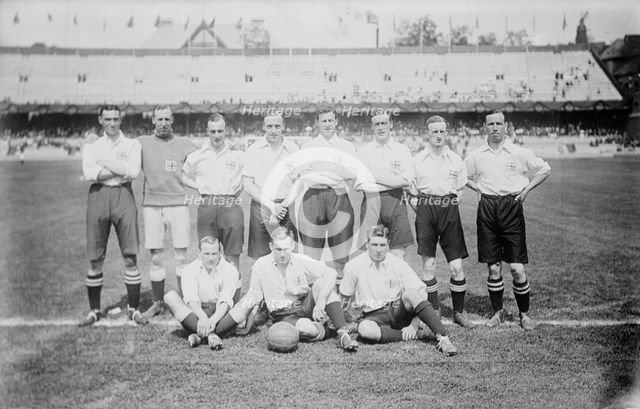 English football team, c1912. Creator: Bain News Service.