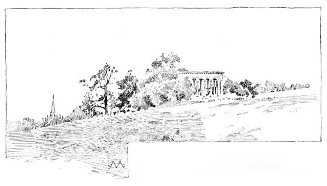 English Homes - No. XXIV. Audley End: temple...recovery of George III. from his illness, 1890. Creator: Unknown.