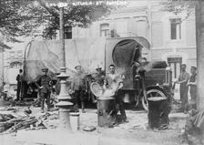English Kitchen at Amiens, between c1914 and c1915. Creator: Bain News Service