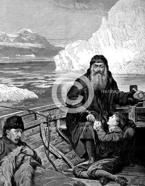 English navigator Henry Hudson (1550-1611) on his last voyage. Artist: Unknown