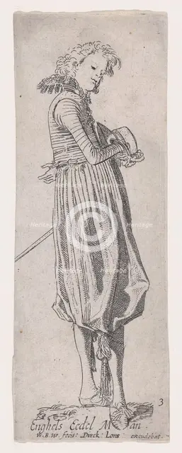 English Nobleman, from Noblemen of Different Countries, Plate 3, ca. 1615. Creator: Willem Pietersz. Buytewech.