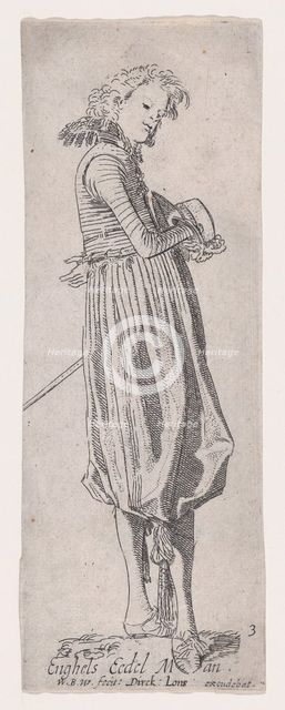 English Nobleman, from Noblemen of Different Countries, Plate 3, ca. 1615. Creator: Willem Pietersz. Buytewech.