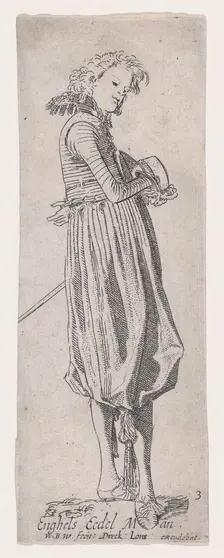 English Nobleman, from Noblemen of Different Countries, Plate 3, ca. 1615. Creator: Willem Pietersz. Buytewech