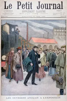 English people visiting the Universal Exhibition of 1900, Paris, 1900
