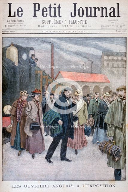 English people visiting the Universal Exhibition of 1900, Paris, 1900. Artist: Unknown