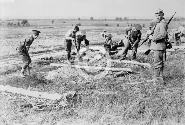 English prisoners at work near Doberitz, between c1914 and c1915. Creator: Bain News Service.