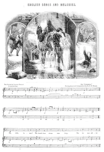 English Songs and Melodies: The Dangers, 1856.  Creator: J. L. Williams.