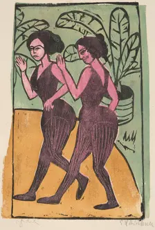 English Step Dancers, 1911. Creator: Ernst Kirchner