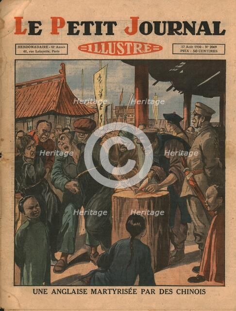 Englishwoman martyred by the Chinese, 1930. Creator: Unknown.