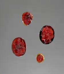 Engraved Gem in Thin Wire Setting, 1st century B.C. Creator: Unknown