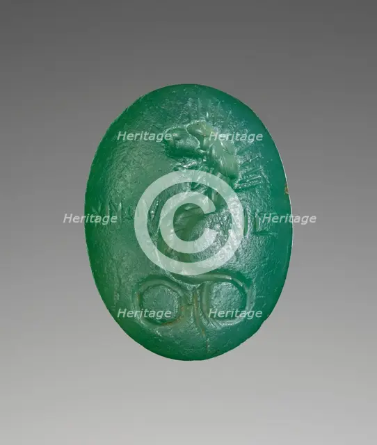 Engraved Gem with Chnoubis, A.D. 100-250. Creator: Unknown.