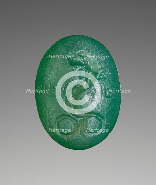 Engraved Gem with Chnoubis, A.D. 100-250. Creator: Unknown.