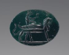 Engraved Gem with Anubis and Osiris, A.D. 100-250. Creator: Unknown