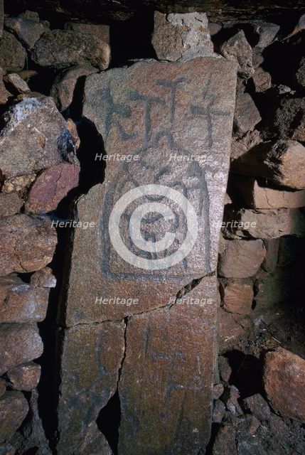 Engraved support from a tumulus, Prehistoric Artist: Unknown