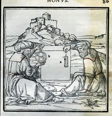 Engraving from De Arquitectura Venice edition of 1511, from the work of Vitruvius: constructio…