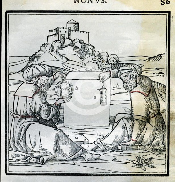 Engraving from 'De Arquitectura', Venice edition of 1511, from the work of Vitruvius: constructio…