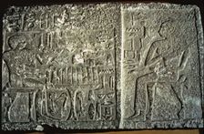 Engravings on a gravestone from the Giza Necropolis