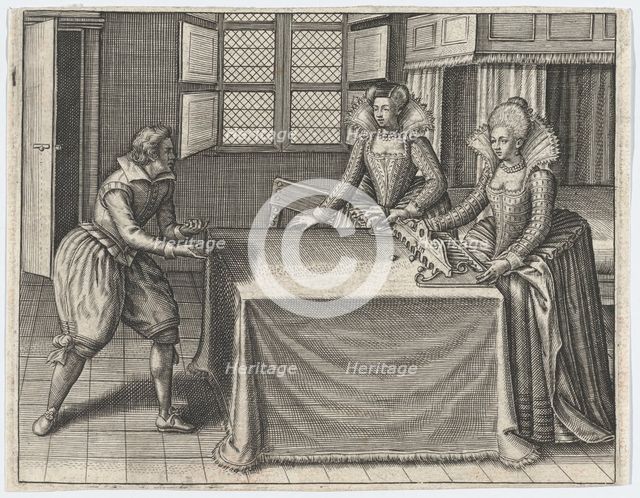 Enigmes Joyeuses pour les Bons Esprits, Plate 6, ca. 1615. Creators: Jan van Haelbeeck, Jean le Clerc.