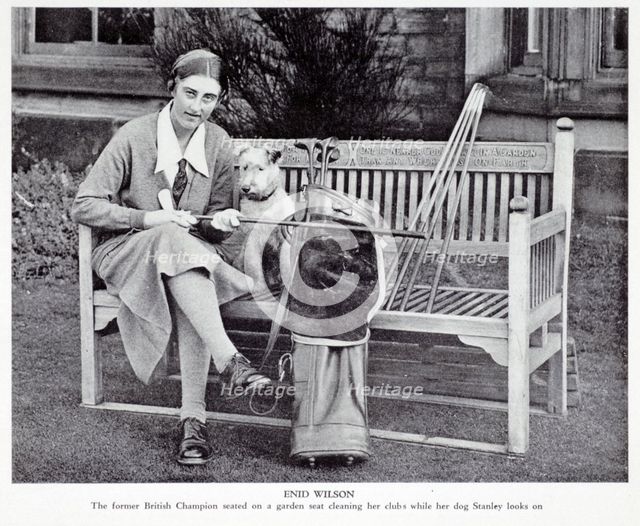 Enid Wilson, British ladies champion (1931-33), c1930s. Creator: Unknown.
