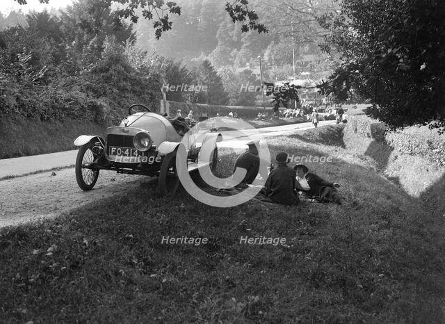 Enjoying a roadside picnic, GWK open 2-seater, c1920s. Artist: Bill Brunell.