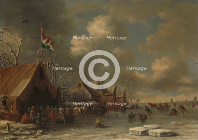 Enjoying the Ice, 1677. Creator: Thomas Heeremans.