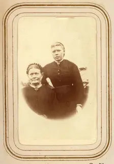 "Enkan Westerlund, with Daughter. Jockmock", 1858. Creator: Lotten von Duben