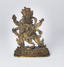 Enlightened Protector Mahakala with Six Arms (Shadbhuja), 18th/19th century. Creator: Unknown