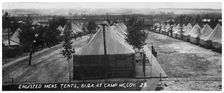 Enlisted men's tents, 61st Cavalry Artillery, Camp McCoy, Wisconsin, USA, 1940