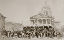Enlistment of volunteers into the National Guard, Place du Pantheon, Paris, 1870-1871