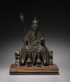 Enno Gyoja and Two Attendants (Enno Gyoja), 1615-1868. Creator: Unknown