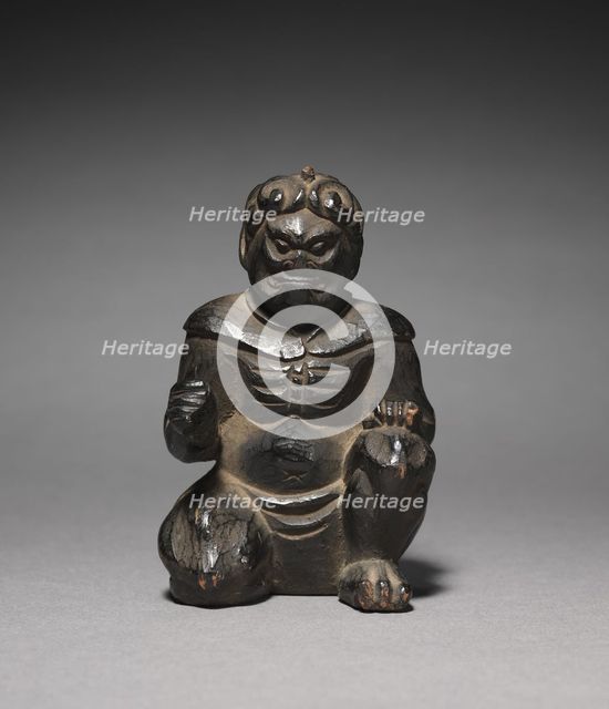 Enno Gyoja and Two Attendants (Zenki), 1615-1868. Creator: Unknown.