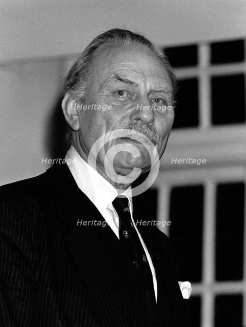 Enoch Powell (1912-1998), British politician, 1990. Creator: Sidney Harris.