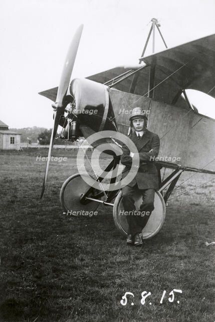 Enoch Thulin, Swedish aviator, Landskrona, Sweden, 1915. Artist: Unknown