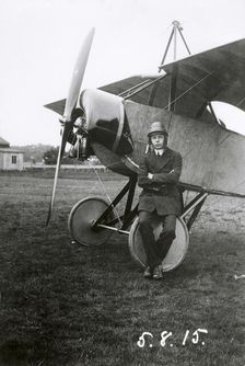 Enoch Thulin, Swedish aviator, Landskrona, Sweden, 1915