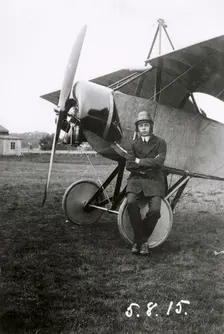 Enoch Thulin, Swedish aviator, Landskrona, Sweden, 1915. Creator: Unknown