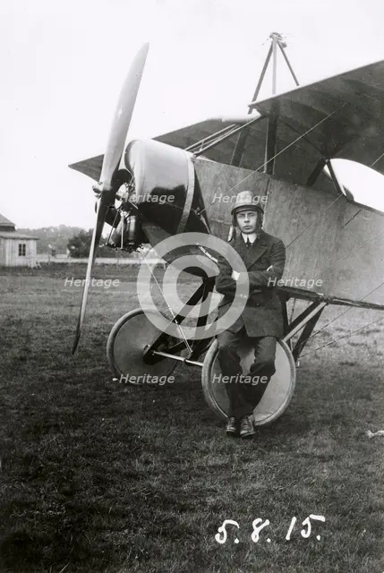 Enoch Thulin, Swedish aviator, Landskrona, Sweden, 1915. Creator: Unknown.