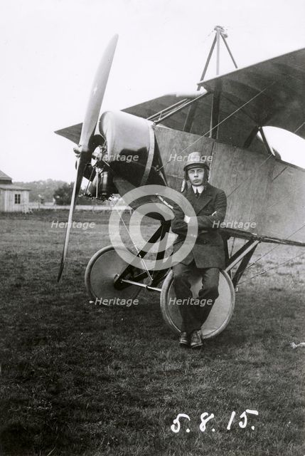 Enoch Thulin, Swedish aviator, Landskrona, Sweden, 1915. Creator: Unknown.