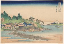 Enoshima Island in Sagami Province (Soshu Enoshima), from the series "Thirty-six..., c. 1830/33. Creator: Hokusai