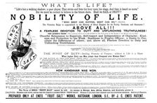 'Eno's Fruit Salt, Nobility of Life 1891. Creator: Unknown