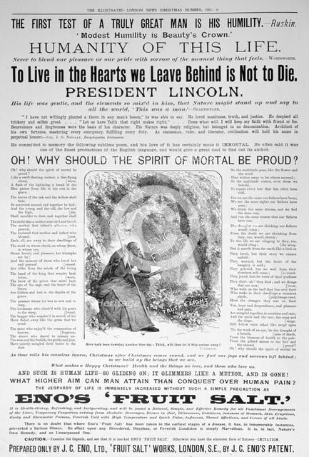 Eno's Fruit Salt advertisement, 1907. Artist: Unknown