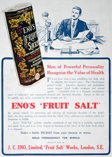 Eno's Fruit Salt advertisement, 1915
