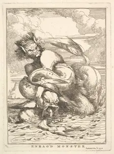 Enrag'd Monster, December 8, 1778. Creator: John Hamilton Mortimer