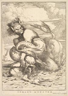 Enrag'd Monster (from Fifteen Etchings Dedicated to Sir Joshua Reynolds), December 8, 1778. Creator: John Hamilton Mortimer