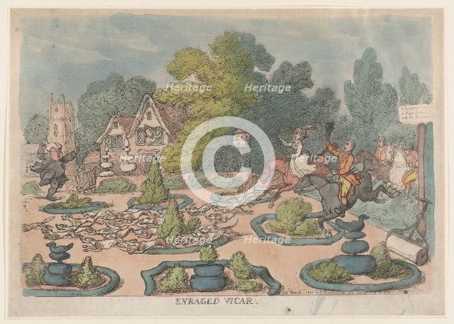 Enraged Vicar, March 1, 1807., March 1, 1807. Creator: Thomas Rowlandson.