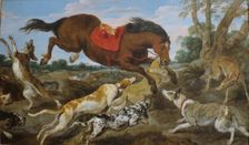 Enraged Horse, 1630. Creators: Jan Wildens, Paul de Vos